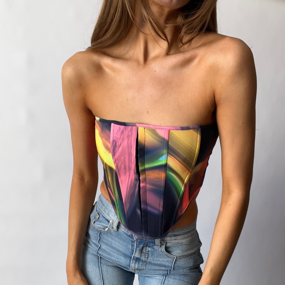 Colorful Corset Tube-Top